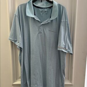 Eddie Bauer Sky Blue Men's Polo Shirt